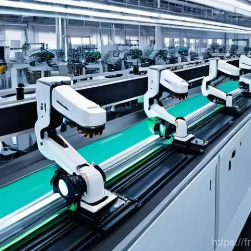 Home 28 로봇 딥러닝 적용 - **Prompt:** A state-of-the-art robotic arm, equipped with multiple advanced optical sensors and a hi...